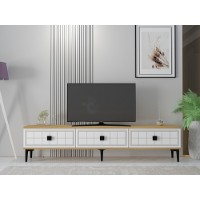 Comodă TV Hanah Home Yuka 180 Sapphire Oak White