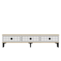 Comodă TV Hanah Home Yuka 180 Sapphire Oak White imaginea #3 — magazin online Desire.md
