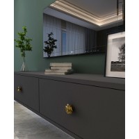 Comodă TV Hanah Home Zuzu 120 Anthracite Gold imaginea #3 — magazin online Desire.md