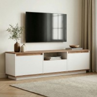 Comodă TV Hanah Home Sentinel Atlantic Pine White