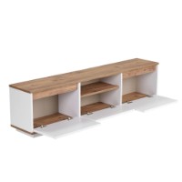 Comodă TV Hanah Home Sentinel Atlantic Pine White imaginea #3 — magazin online Desire.md
