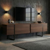 Comodă TV Hanah Home Onera Milano Walnut Black