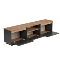 Comodă TV Hanah Home Sentinel Anthracite Atlantic Pine imaginea #3 — magazin online Desire.md