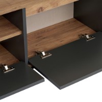 Comodă TV Hanah Home Sentinel Anthracite Atlantic Pine imaginea #4 — magazin online Desire.md