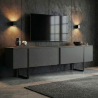 Comodă TV Hanah Home Onera Anthracite Black