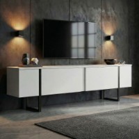 Comodă TV Hanah Home Onera White Black