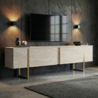 Comodă TV Hanah Home Onera Travertine Gold