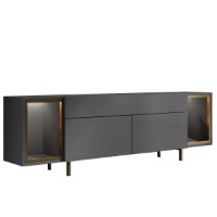 Comodă TV Hanah Home Zenith Anthracite Gold imaginea #6 — magazin online Desire.md