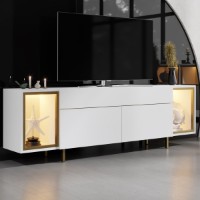 Comodă TV Hanah Home Zenith White Gold