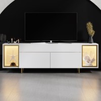 Comodă TV Hanah Home Zenith White Gold imaginea #2 — magazin online Desire.md