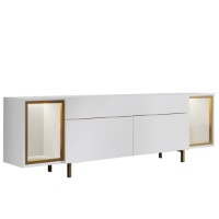 Comodă TV Hanah Home Zenith White Gold imaginea #6 — magazin online Desire.md