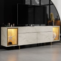 Comodă TV Hanah Home Zenith Travertine Gold