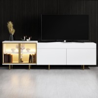 Comodă TV Hanah Home Vienna White Gold imaginea #2 — magazin online Desire.md
