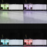 Comodă TV Hanah Home Vienna White Gold imaginea #3 — magazin online Desire.md