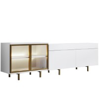 Comodă TV Hanah Home Vienna White Gold imaginea #6 — magazin online Desire.md