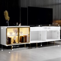 Comodă TV Hanah Home Vienna White Gold imaginea #7 — magazin online Desire.md