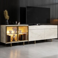 Comodă TV Hanah Home Vienna Travertine Gold