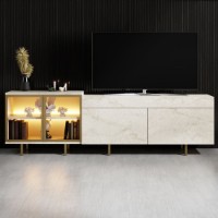 Comodă TV Hanah Home Vienna Travertine Gold imaginea #2 — magazin online Desire.md