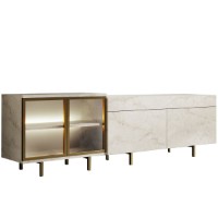 Comodă TV Hanah Home Vienna Travertine Gold imaginea #6 — magazin online Desire.md