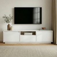 Comodă TV Hanah Home Sentinel Natural White imaginea #2 — magazin online Desire.md