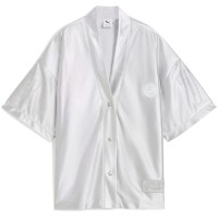 Cămașă damă Puma Puma Jer-She Baseball Jersey Feather Gray, s.XL