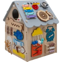 Busy Board Baby Mix House Led Wood Montessori (58310) imaginea #2 — magazin online Desire.md