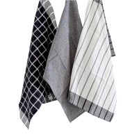 Set prosoape Kela PASADO 3pcs 65x45cm White/Black (15972/11) imaginea #2 — magazin online Desire.md