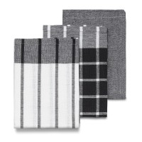 Set prosoape Kela PASADO 3pcs 65x45cm White/Black (15972/11)