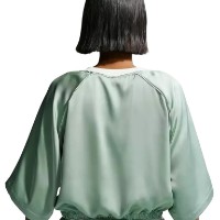 Tricou de dame Nike Sportswear Oversized Satin Steam/Sail, s.L imaginea #2 — magazin online Desire.md