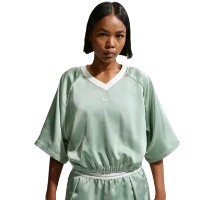 Tricou de dame Nike Sportswear Oversized Satin Steam/Sail, s.M