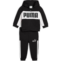 Costum pentru copii Puma Minicats Ess Block Hooded Puma Black, s.86