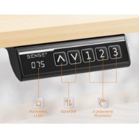 Masa de birou Sense7 Nojo Light 120x60 Light Brown imaginea #3 — magazin online Desire.md