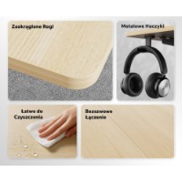 Masa de birou Sense7 Nojo Light 120x60 Light Brown imaginea #5 — magazin online Desire.md