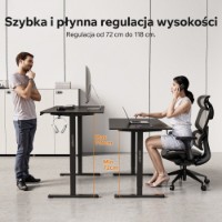 Masa de birou Sense7 Nojo Light 140x70 Black imaginea #3 — magazin online Desire.md