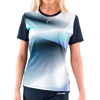 Женская футболка Head Performance T-Shirt S Navy/X-Ray фото №2 — интернет-магазин Desire.md