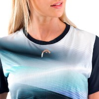 Женская футболка Head Performance T-Shirt S Navy/X-Ray фото №3 — интернет-магазин Desire.md