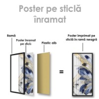 Pictură ArtShop Blue Feathers 30x60cm (PGL239-XL) imaginea #2 — magazin online Desire.md