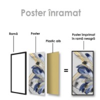 Pictură ArtShop Blue Feathers 30x60cm (PGL239-XL-L) imaginea #2 — magazin online Desire.md