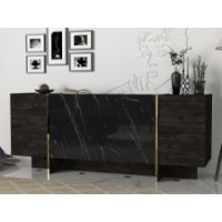Dulăpior Hanah Home Veyron Black Gold