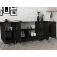 Dulăpior Hanah Home Veyron Black Gold imaginea #3 — magazin online Desire.md