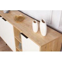 Dulăpior Hanah Home Clara Console Oak White imaginea #3 — magazin online Desire.md