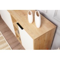 Dulăpior Hanah Home Clara Console Oak White imaginea #4 — magazin online Desire.md