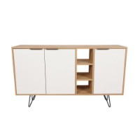 Dulăpior Hanah Home Clara Console Oak White imaginea #7 — magazin online Desire.md