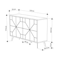 Dulăpior Hanah Home Dune Carrara imaginea #6 — magazin online Desire.md