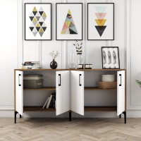 Dulăpior Hanah Home Kiev 160 Walnut White imaginea #4 — magazin online Desire.md
