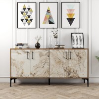 Dulăpior Hanah Home Kiev 160 Walnut White Marble