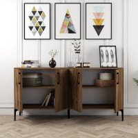 Dulăpior Hanah Home Kiev 160 Walnut imaginea #4 — magazin online Desire.md