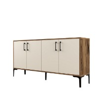 Dulăpior Hanah Home Kiev 160 Walnut Cream imaginea #6 — magazin online Desire.md