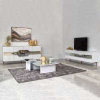 Dulăpior Hanah Home Milan White Gold imaginea #4 — magazin online Desire.md