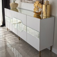 Dulăpior Hanah Home Milan White Gold imaginea #7 — magazin online Desire.md